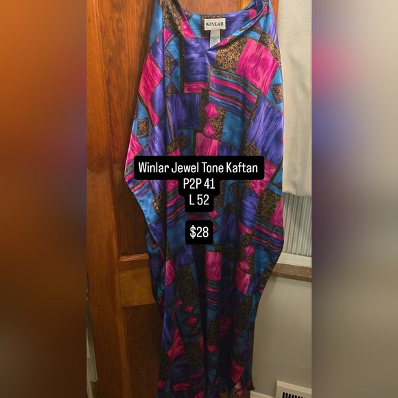 Vintage Other - Vintage Winlar Jewel Tone Kaftan - Blue and Purple